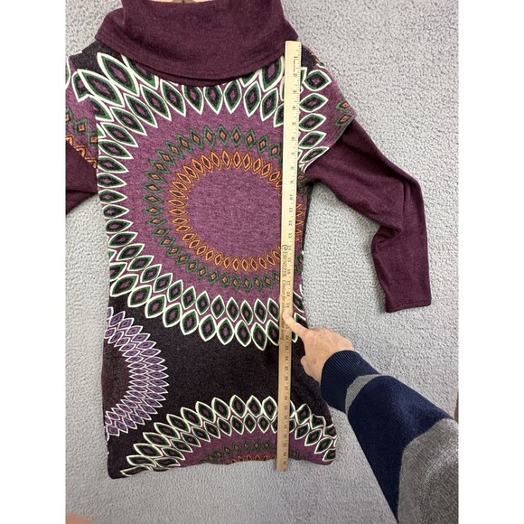 Aryeh 3/4 Sleeve Sheath Dress Medium Multicolor Geometric Southwestern Boho Arts - Picture 9 of 12